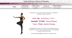 Desktop Screenshot of clairedobinsonschoolofdancing.co.uk